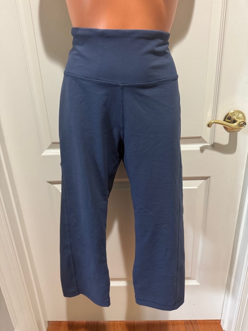 COLUMBIA Knit Pull On Leggings Ankle Length Blue XL Extra Large $70 EUC KL